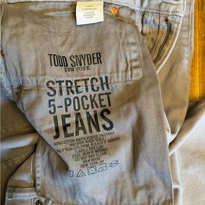 Todd Snyder 5 Pocket Stretch pants.